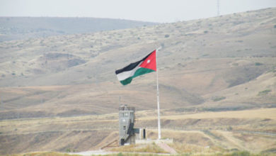 الحدود الأردنية مع فلسطين المحتلة (ا ف ب)