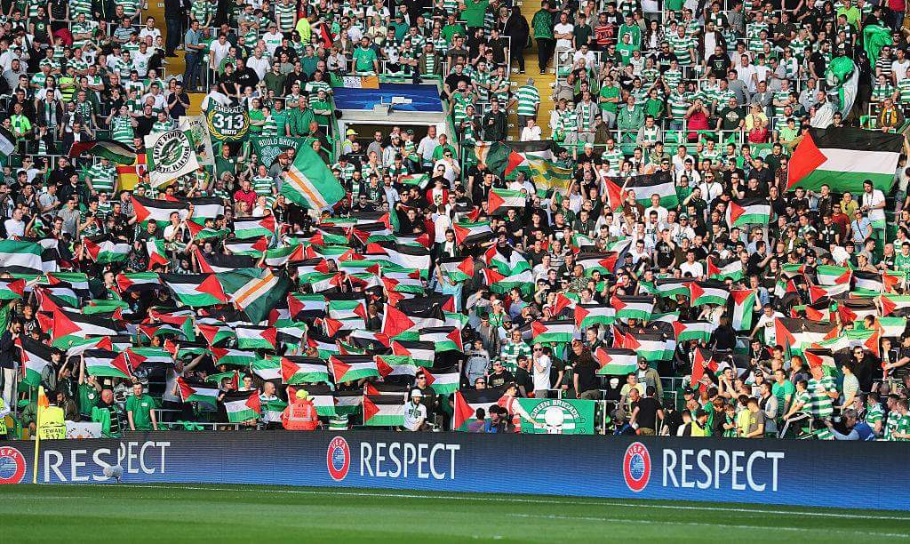 جمهور سيلتيك الاسكتلندي يرفع علم فلسطين بوجه الفريق الإسرائيلي (صور) -  جريدة الغد