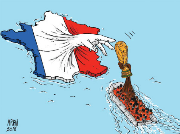 كاريكاتير أردني يجتاح المواقع العالمية ويحاكي قضية المهجرين - جريدة الغد
